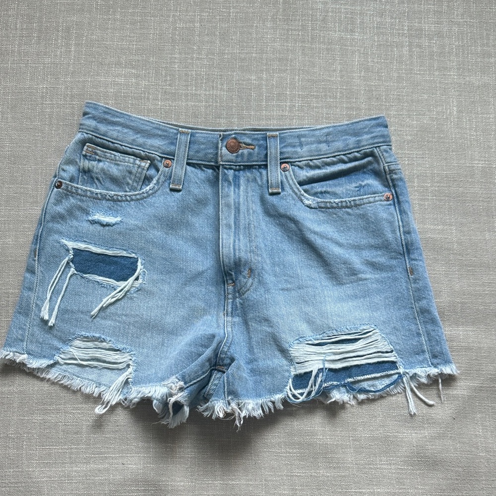 Madewell the Mom Jean Shorts